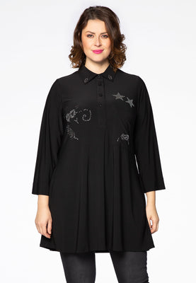 Tunic DOLCE beaded - black  - #1