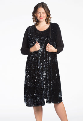 Cardigan SEQUINS - black  - #1