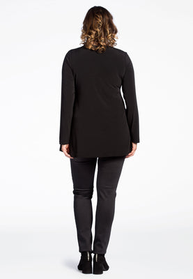 Tunic DOLCE zipped overlay - black  - #3