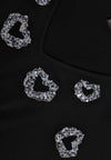 Dress beaded hearts DOLCE - black - #5