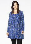 Tunic wide bottom BLUE LEO - blue