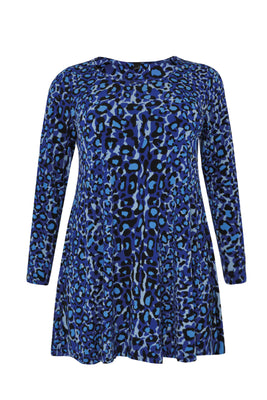 Tunic wide bottom BLUE LEO - blue - #4