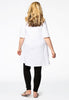 Tunic wide bottom feathers - white  - #3