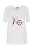 Tunic flare bicycle - white  - #4