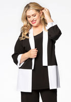 Cardigan-jacket colourblock - black - #1