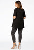 Tunic flare eyelet slit - black  - #3