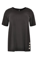 Tunic flare eyelet slit - black - #4