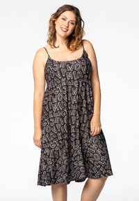 Dress spaghetti straps MIA - black - #1