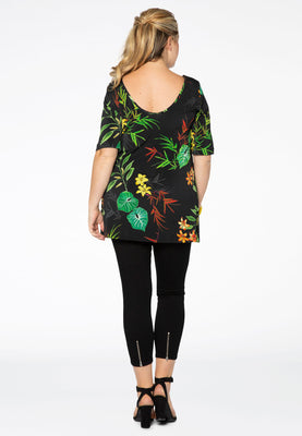 Tunic flare TROPICAL - white  - #3