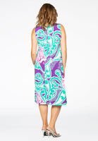 Dress pleated SWIRL - purple  - #3