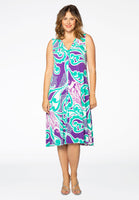 Dress pleated SWIRL - purple  - #2