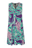 Dress pleated SWIRL - purple  - #4