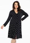 Cardigan long dots - Schwarz