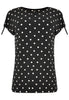 Tunic shoulder string DOTS - black  - #4