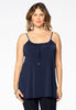 Singlet flare spaghetti DOLCE - blue