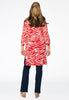 Tunic grandad collar ZEBRA - red - #3