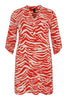 Tunic grandad collar ZEBRA - red - #4