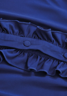 Dress ruffled DOLCE - blue - #5