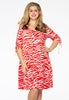 Dress frill ZEBRA - red 