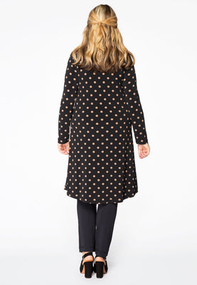 Cardigan wide bottom DOTS - black  - #3