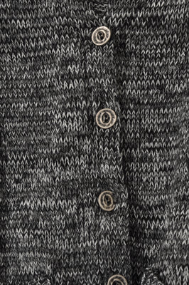 Cardigan mouliné - black  - #5