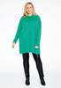 Pullover wide high neck - green  - #2