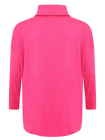 Pullover wide high neck - pink - #5