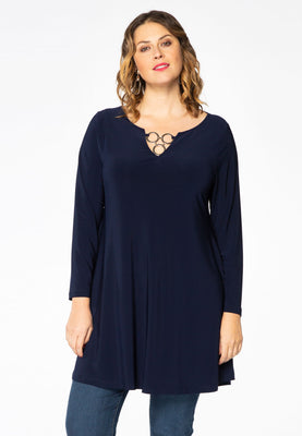 Tunic wide bottom rings DOLCE - blue - #1