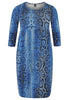 Dress pleated SNAKE - blue - #2