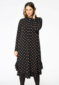 Dress collar DOTS - black - #1