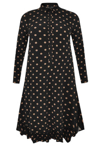 Dress collar DOTS - black - #4