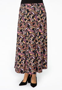 Skirt long PAISLEY - black - #1