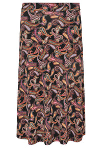 Skirt long PAISLEY - black - #4
