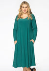 Dress pleated DOLCE - green 