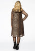 Dress A-line LEOPARD - brown - #3