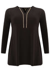 Tunic flare strass trim DOLCE - black - #4