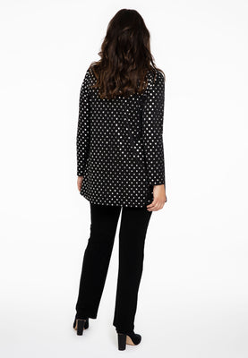 Cardigan short SPOTS - black  - #3