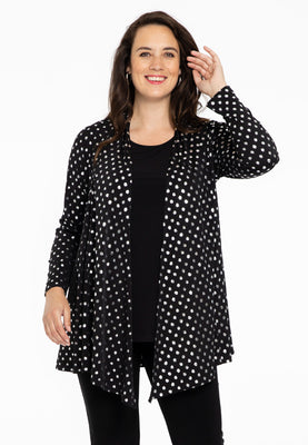 Cardigan short SPOTS - black  - #1