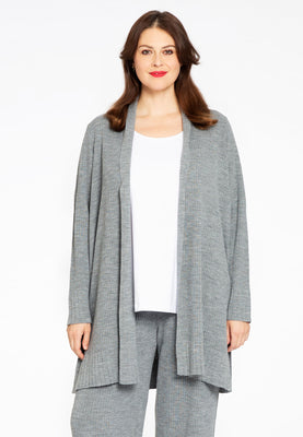 Cardigan rib LOUNGE - grey  - #1