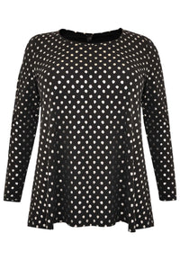 Tunic flare SPOTS - black - #4
