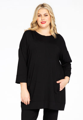 Shirt wide LOUNGE - black  - #1