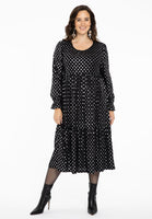 Dress ruffled SPOTS - black - #2