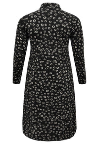 Blouse-dress CIRCLES - black - #5