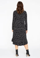 Blouse-dress frilled CIRCLES - black - #3