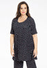 Tunic wide bottom SPRINKLE - black 