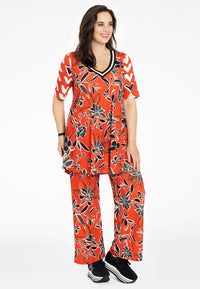Trousers MIX PRINT - red - #2