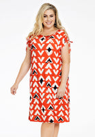 Dress MIX PRINT - red  - #1