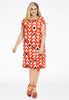 Dress MIX PRINT - red  - #2