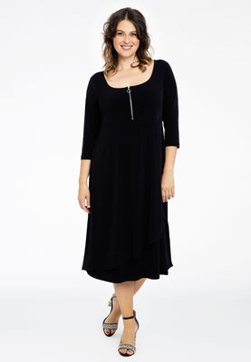 Dress double layer DOLCE - black  - #2