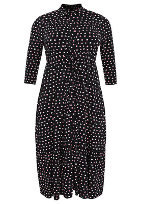 Dress ruffled SPRINKLE - black  - #4